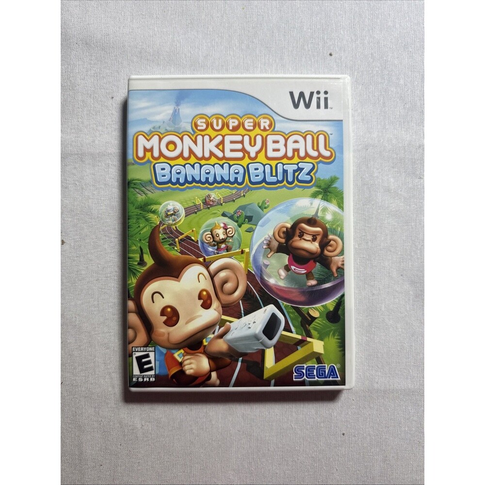 Super Monkey Ball: Banana Blitz (Nintendo Wii, 2006) CIB Complete w/ Manual